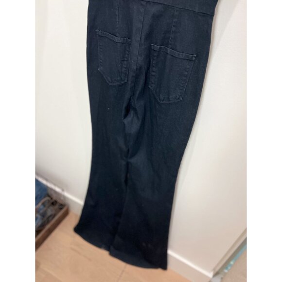 PYLO Disco Dolly Denim Jumpsuit Sz M Dark Wash - Picture 10 of 13